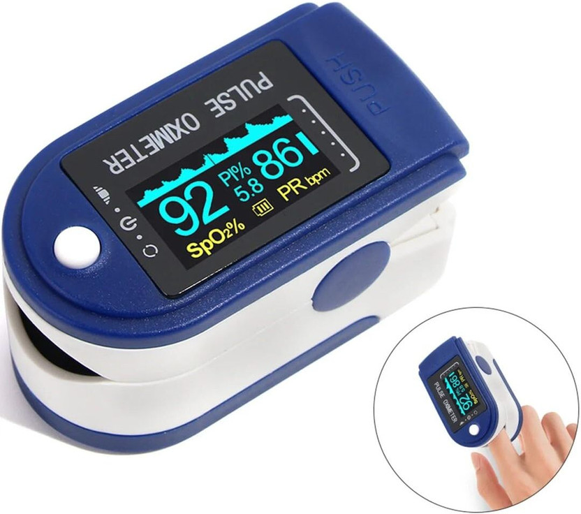 kiaan enterprises Premium Pulse Oximeter |SpO2|Pulse Rate|TFT Display Pulse Oximeter(Blue)