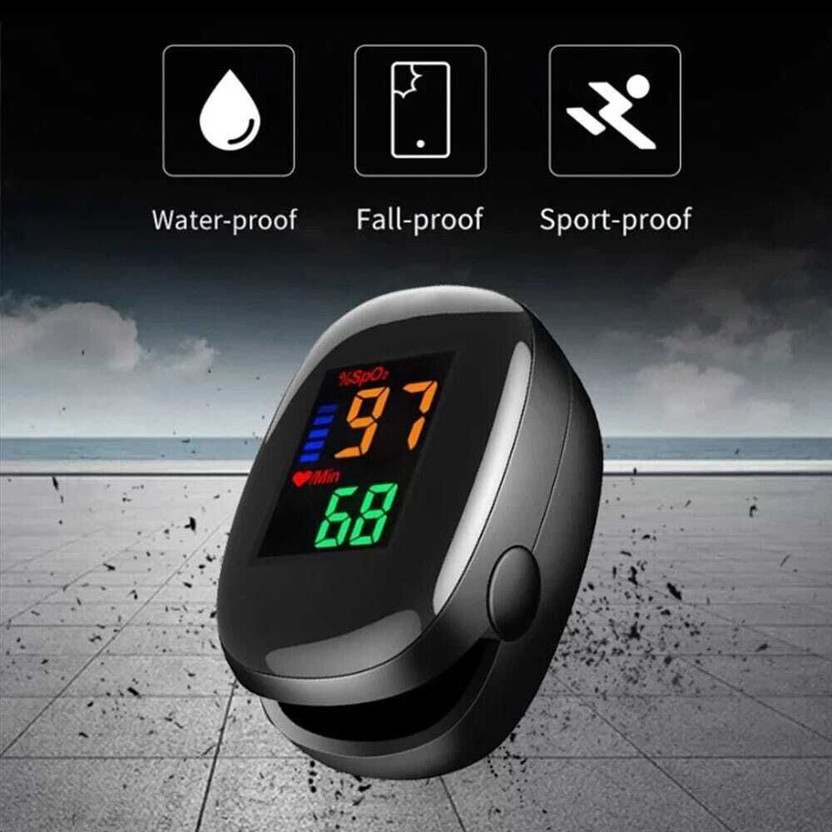 kiaan enterprises Oval Fingertip Pulse Oximeter |High Accuracy|SPO2|Pulse Rate Pulse Oximeter(Black)