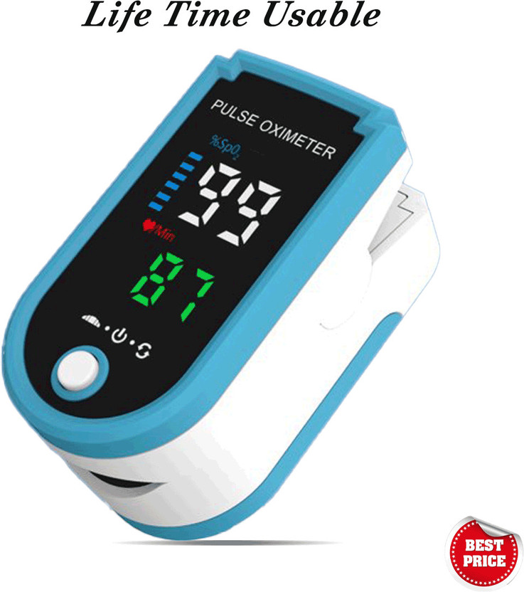 CRETO (Pulse Oximeter with Oxygen Saturation Monitor (SPO2)- Pulse Oximeter(Blue)