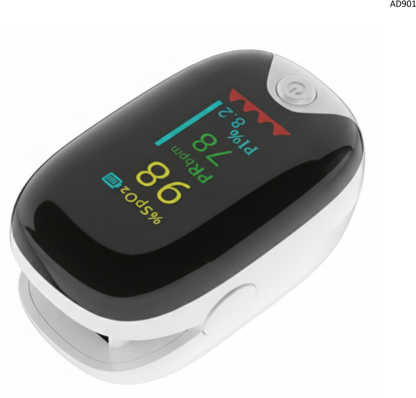 Accutrust Portable Finger Pulse Oximeter SpO2 Monitor Pulse Oximeter(Black)