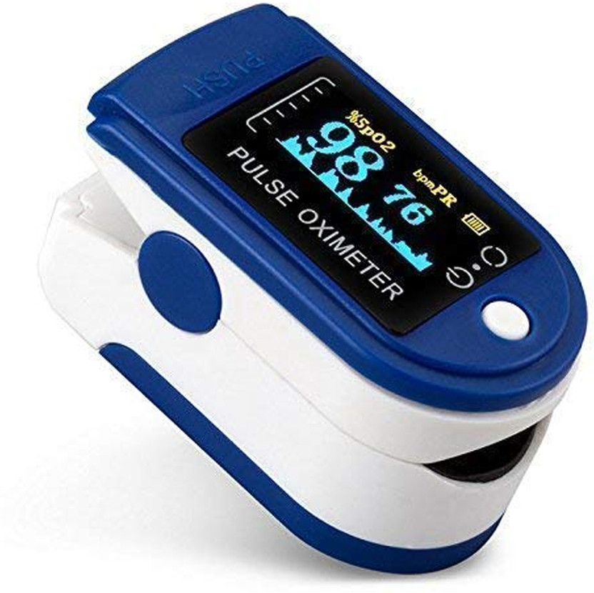CRETO Pulse Oximeter, Blood Oxygen Saturation & Heart Rate Monitor, Blood Oxygen Pulse Oximeter(Blue)