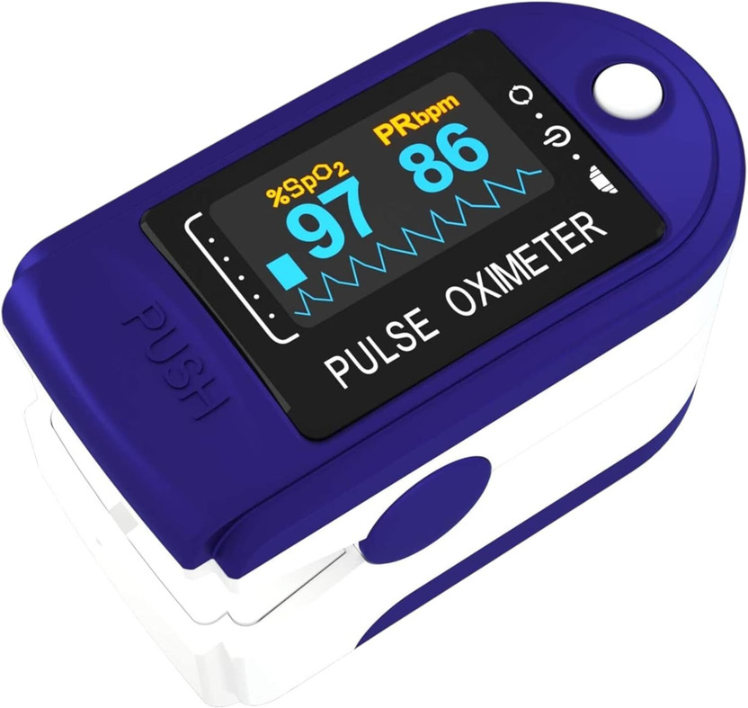 kiaan enterprises Oxygen Saturation Monitor, Heart Rate and SpO2 Level Oxygen Meter TFT Display Pulse Oximeter(Blue)
