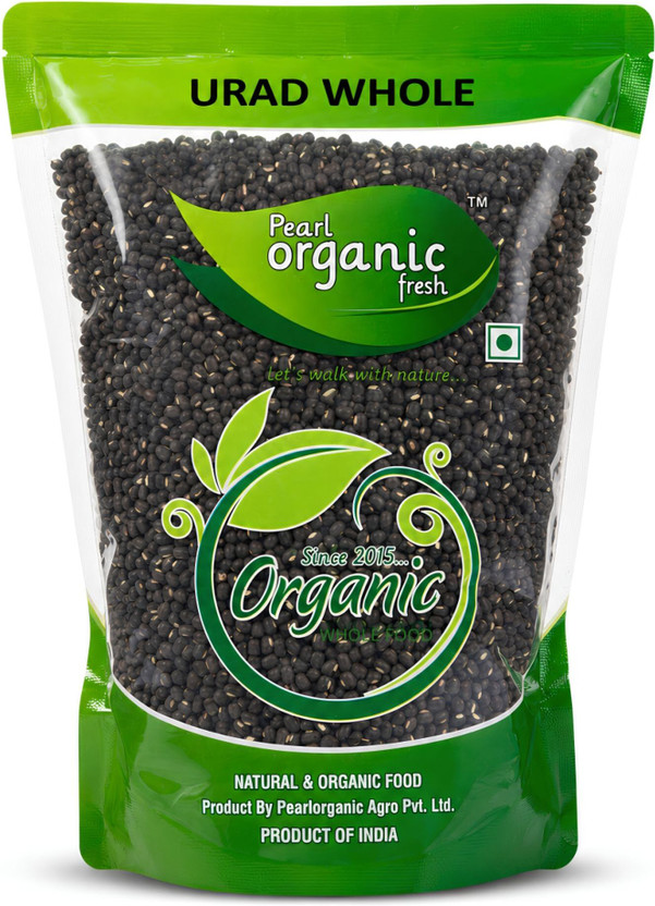 Pearl Organic Fresh Unpolished Black Urad Dal (Whole)(1 kg)