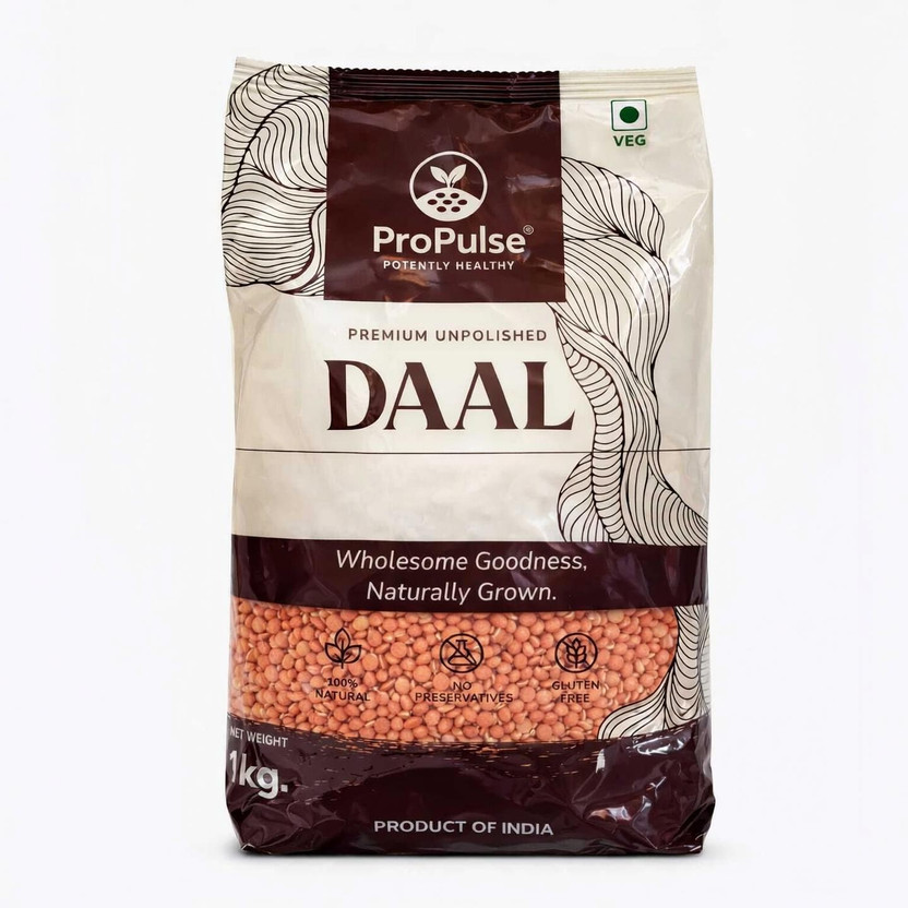 ProPulse Unpolished Red Masoor Dal (Whole)(1 kg)