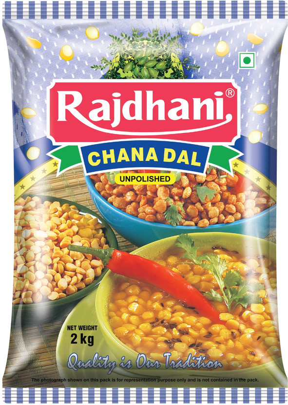 Rajdhani Unpolished Chana Dal (Split)(2 kg)