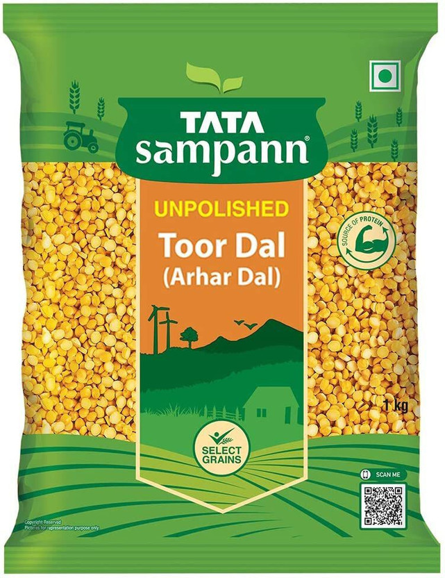 Tata Toor/Arhar Dal (Split)(500 g)
