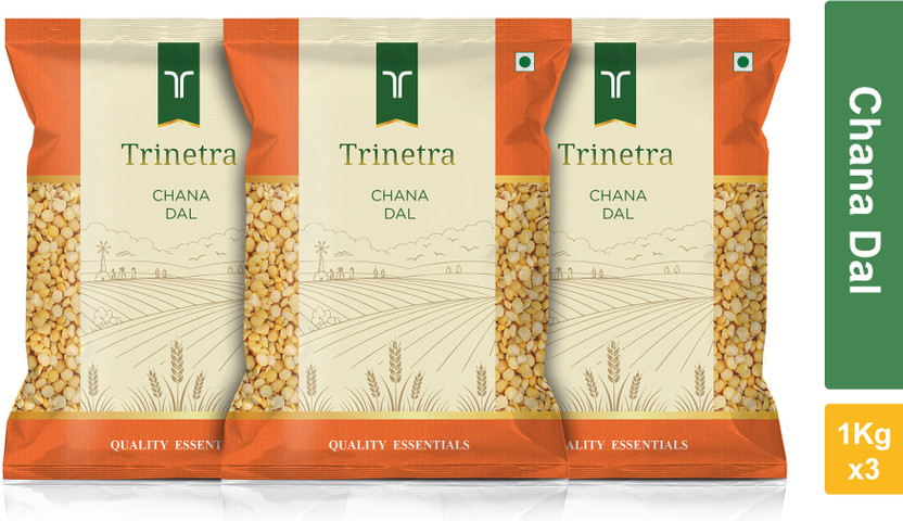 Trinetra Unpolished Yellow Chana Dal (Split)(3000 g)