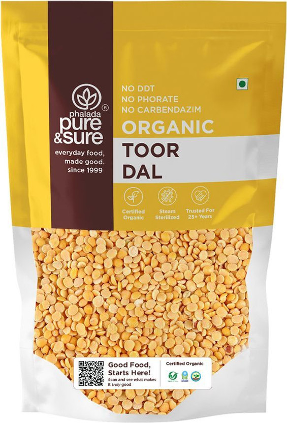 Pure & Sure Organic Toor/Arhar Dal (Split)(500 g)