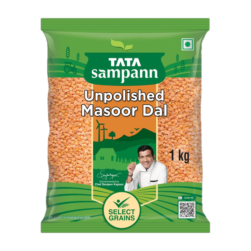 Tata Sampann Unpolished Red Masoor Dal (Split)(1 kg)