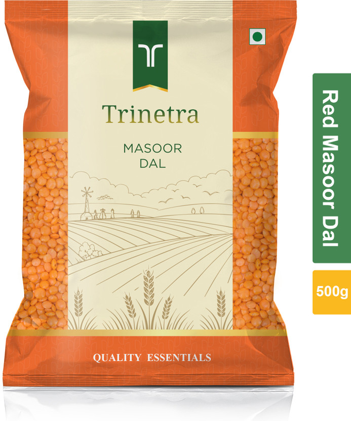 Trinetra Unpolished Red Masoor Dal (Split)(500 g)