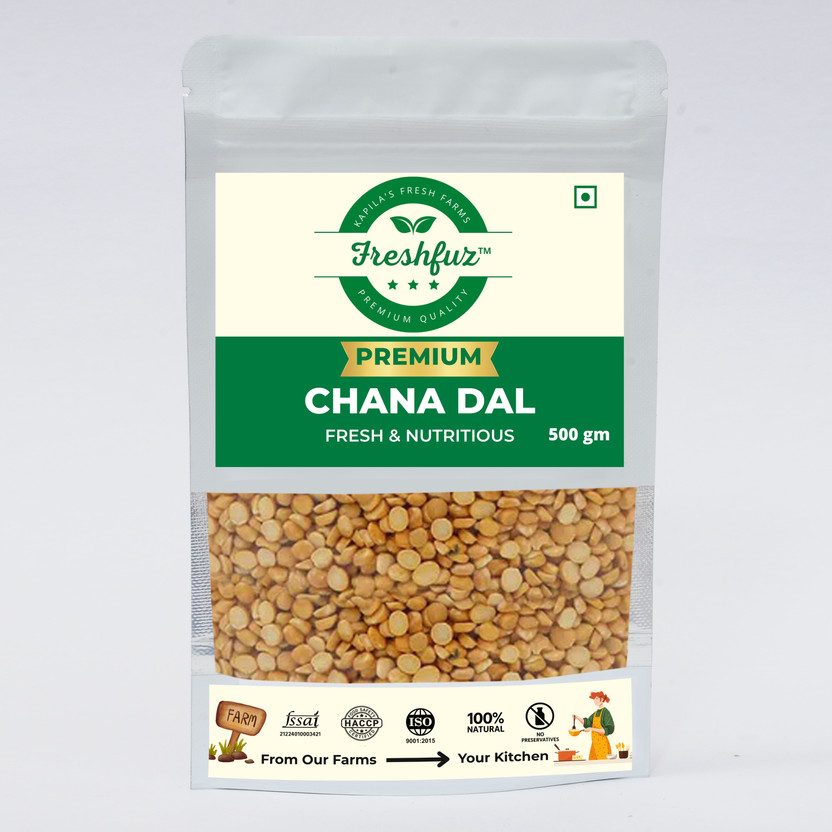 freshfuz freshfuz Organic Unpolished Yellow Chana Dal (Split)(500 g) - Flipkart Deal