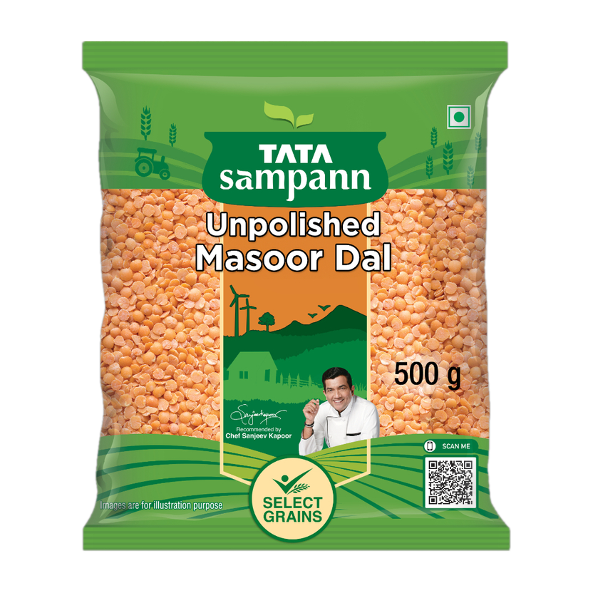 Tata Sampann Unpolished Red Masoor Dal (Split)(500 g)