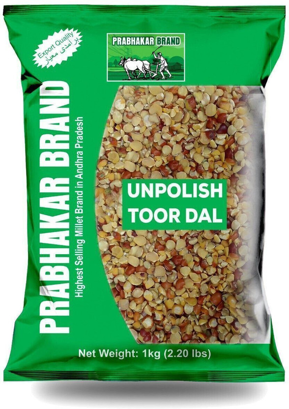 Prabhakar Brand Organic Toor/Arhar Dal (Split)(1 kg)