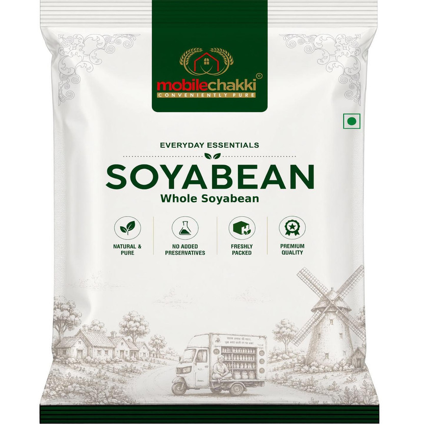 MOBILE CHAKKI Unpolished Soya Bean(1 kg)