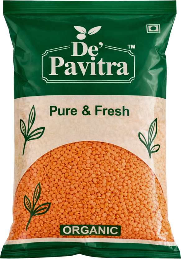 DE PAVITRA FOOD AND CO Organic Masoor Dal (Whole) (100% Natural & Pure Pulses)(250 g)