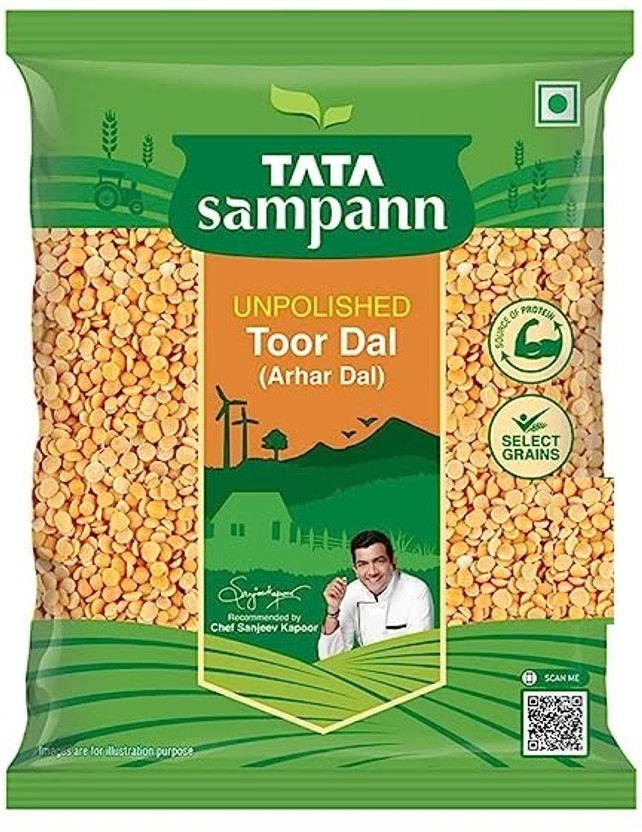 Tata Organic Toor/Arhar Dal (NA)(500 g)