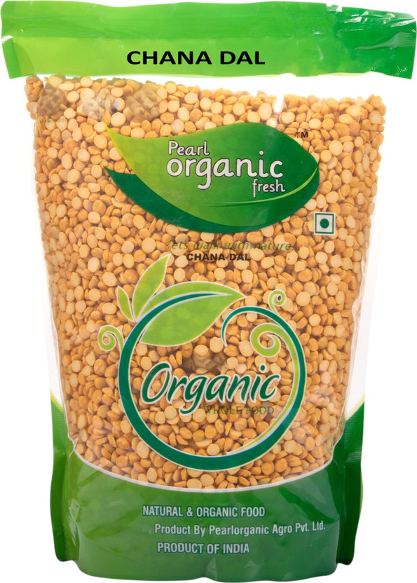 Pearl Organic Fresh Unpolished Yellow Chana Dal (Split)(1000 g)