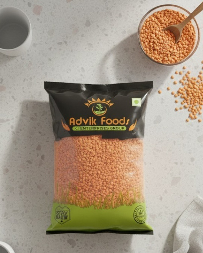 advik foods Masoor Dal (Split)(1 kg)