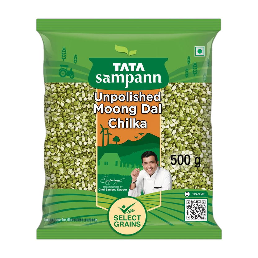 Tata Sampann Unpolished Green Moong Dal(500 g)