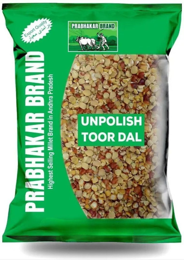 Prabhakar Brand Organic Unpolished Toor/Arhar Dal(2 kg)