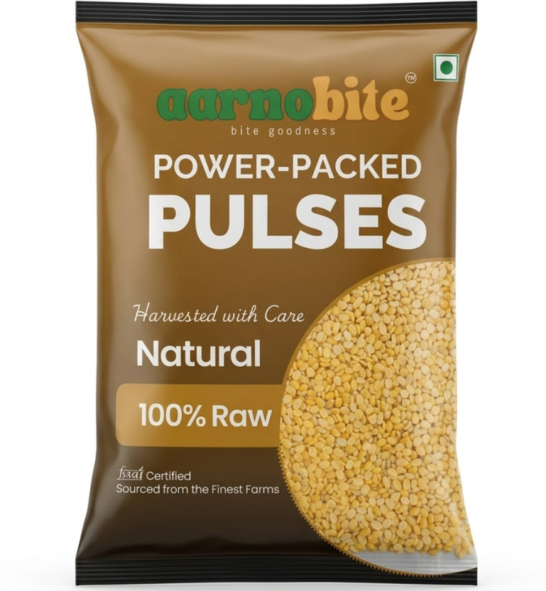 aarnobite : bite goodness Organic Yellow Moong Dal (Split)(500 g)