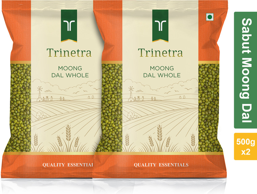 Trinetra Green Moong Dal (Whole)(1000 g)