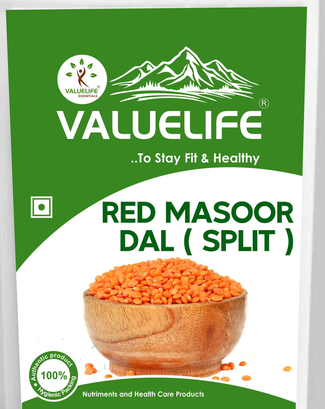 Value Life Unpolished Red Masoor Dal (Split)(500 g)