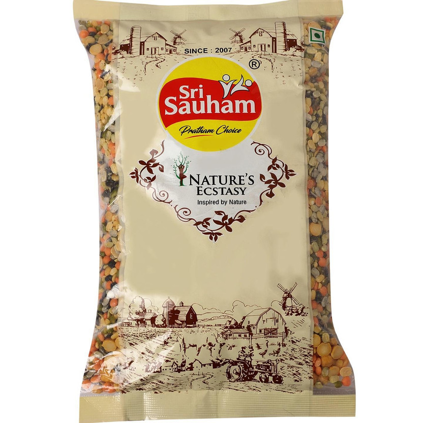 Sri Sauham Unpolished Mix Dal (Split)(1 kg)