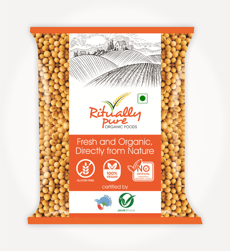 Ritually Pure Organic Unpolished Soya Bean(500 g)