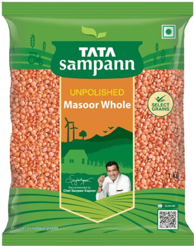 Tata Sampann Masoor Dal (Whole)(1 kg)