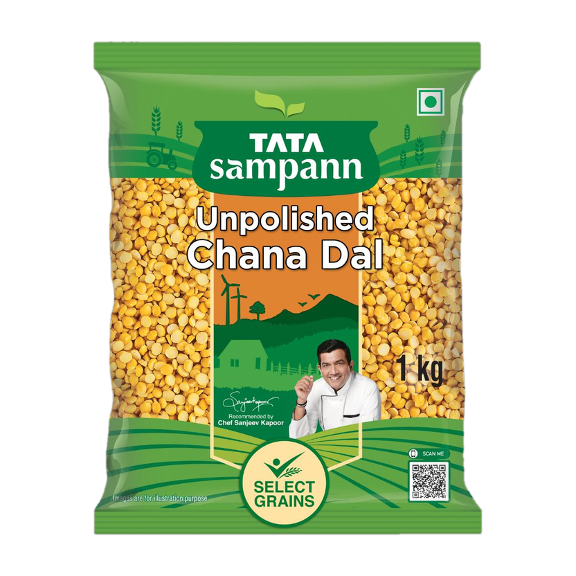 Tata Sampann Unpolished Yellow Chana Dal (Split)(1 kg)