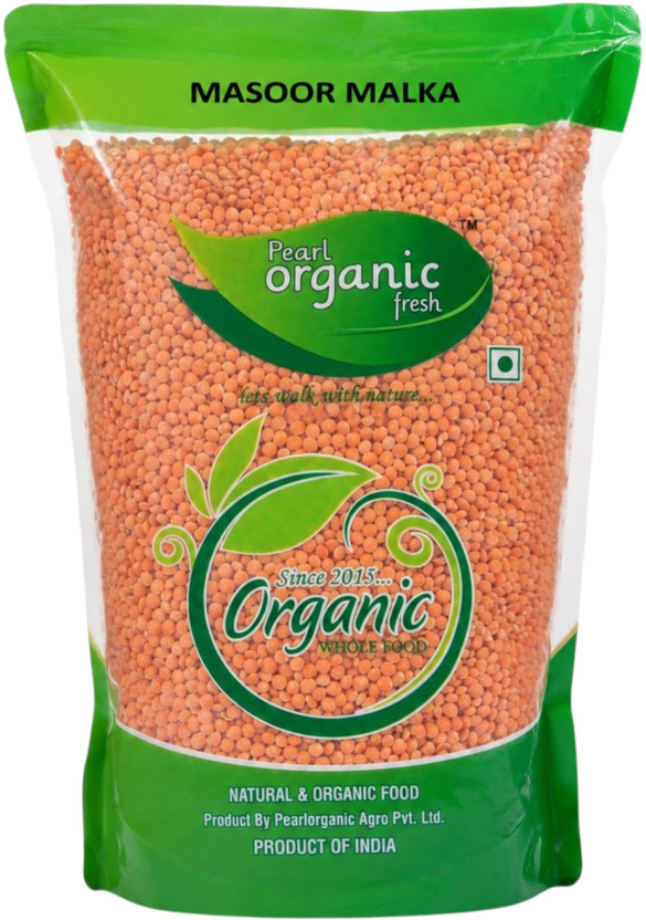Pearl Organic Fresh Unpolished Masoor Chhanti(1000 g)