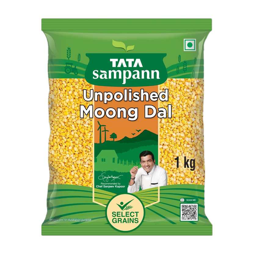Tata Sampann Unpolished Yellow Moong Dal (Split)(1 kg)