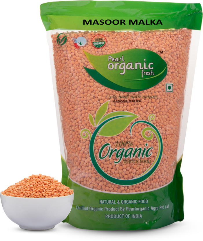 Pearl Organic Fresh Masoor Dal (Split)(500 g)