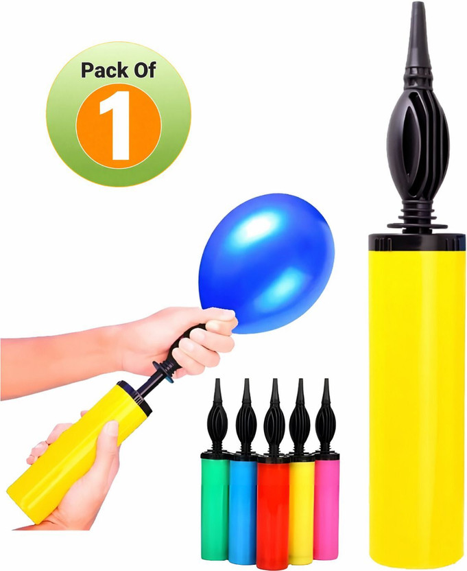 Rimi's Premium Quality Long Lasting Dual Action Hand Pump for Easy Air Filling Manual Balloon Pump(Multicolor)