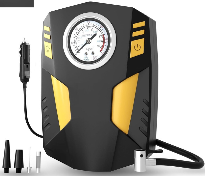RETLATE 160 psi Tyre Air Pump for Car & Bike Car Pump(Black)