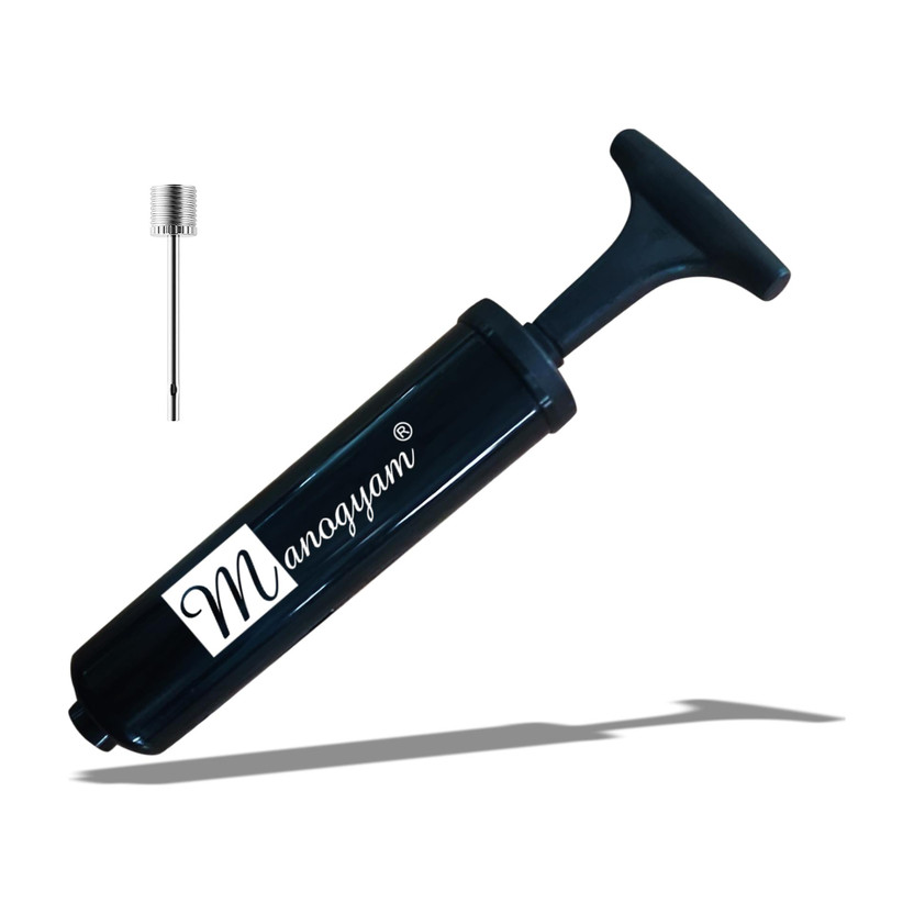 Manogyam Manogyam Football Pump , Basketball Pump, Volley ball Pump with needle Football Ball Pump(Black) - Flipkart Deal