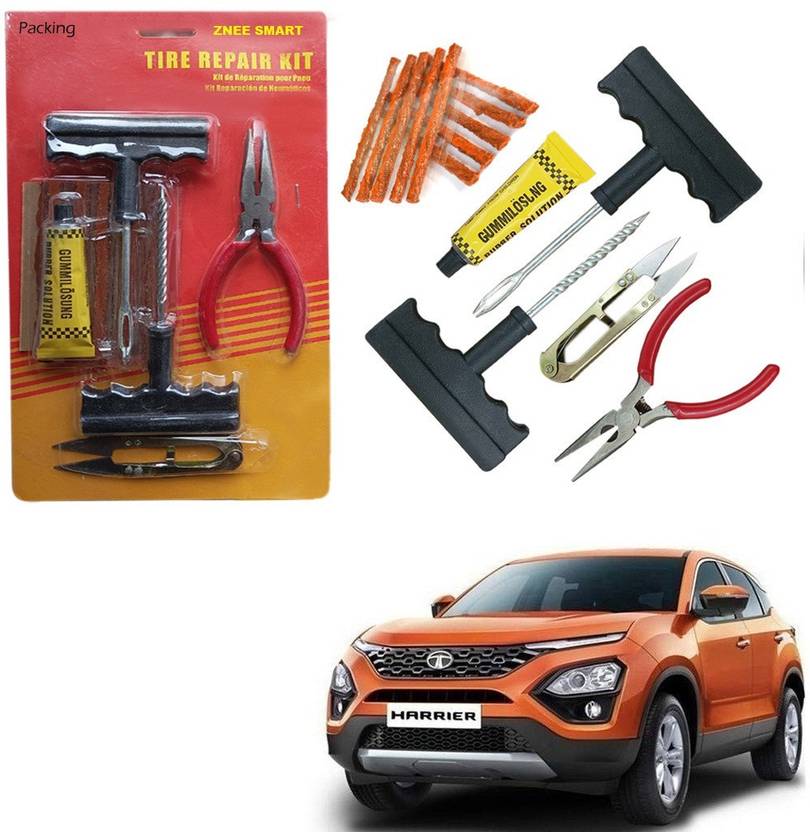 Znee Smart Car Wheel Tyre Tubeless Tyre Puncture Repair Kit with Plier