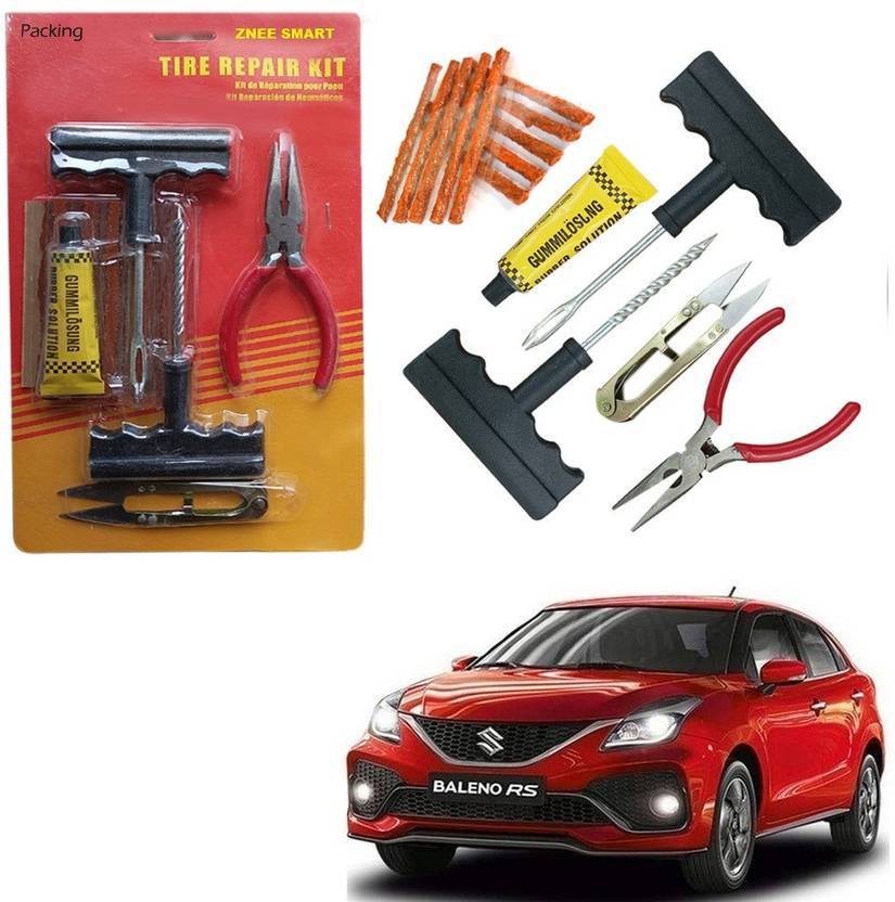 Znee Smart Car Tubeless Tyre Puncture Repair Kit with Plier For Maruti