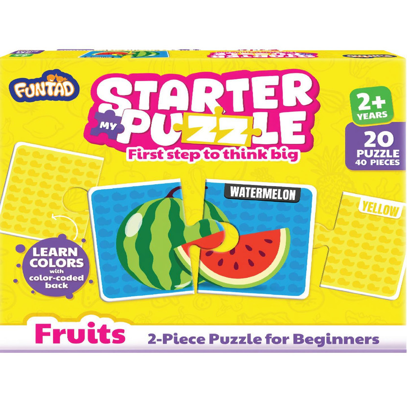 Funtad Funtad My Starter Jigsaw Puzzle - Learn Fruits | Educational Puzzle (Age 3+)(40 Pieces) - Flipkart Deal