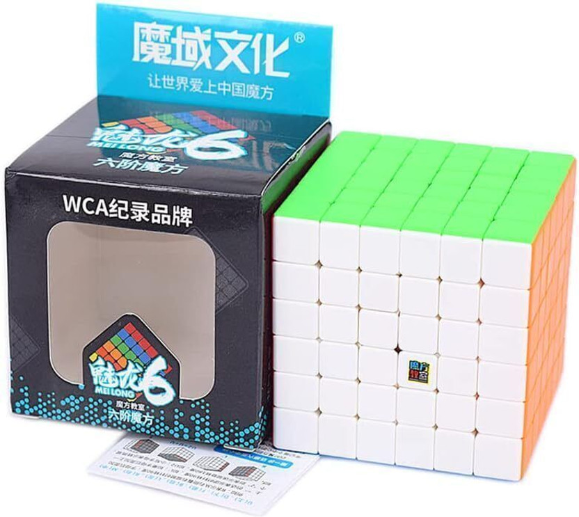 TOYRENTTO Moyu Meilong 6x6 Speed Cube Smooth Stickerless Magic Puzzle Cube for Kid & Adult(1 Pieces)