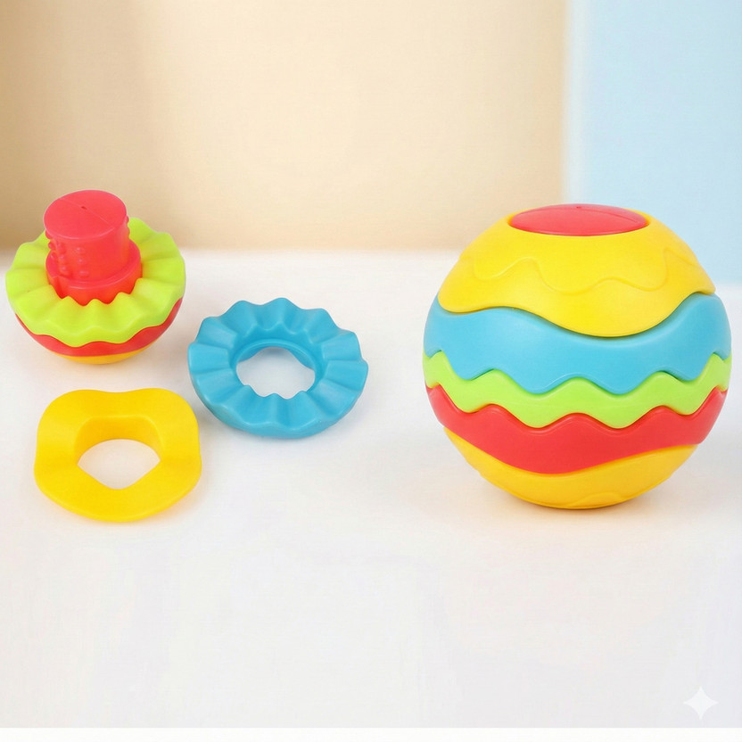 asian Activity Wonder Ball – Learning Activity Toy 5 Slice Set for Toddler(5 Pieces)