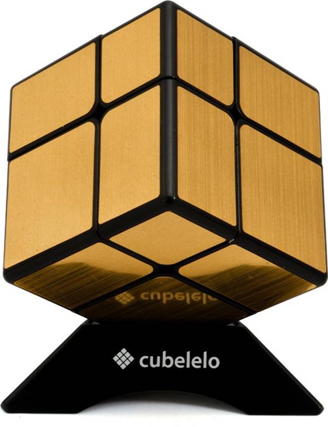 Cubelelo QiYi 2x2 Mirror Cube Golden Speed Cube Magic Puzzle Toy QiYi 2x2 Mirror Cube Golden