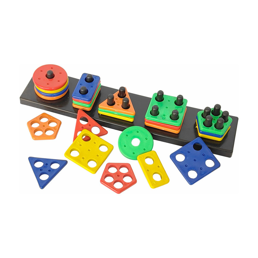 SmartKids SmartKids Geometric Plastic Blocks,Sorting & Stacking Toys for Toddlers and Kids Preschool(Multicolor) - Flipkart Deal