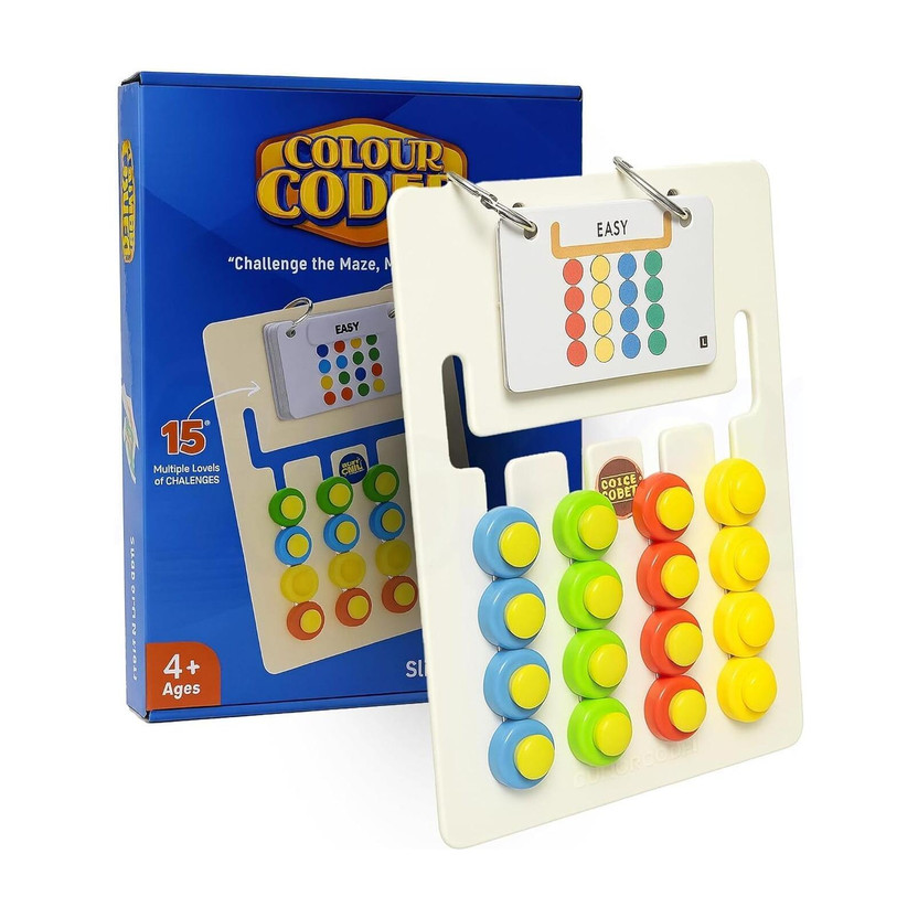 Smart Kids Colour Coder Montessori Slide Puzzle Toy for Kids – 15 Matching Challenges(1 Pieces)