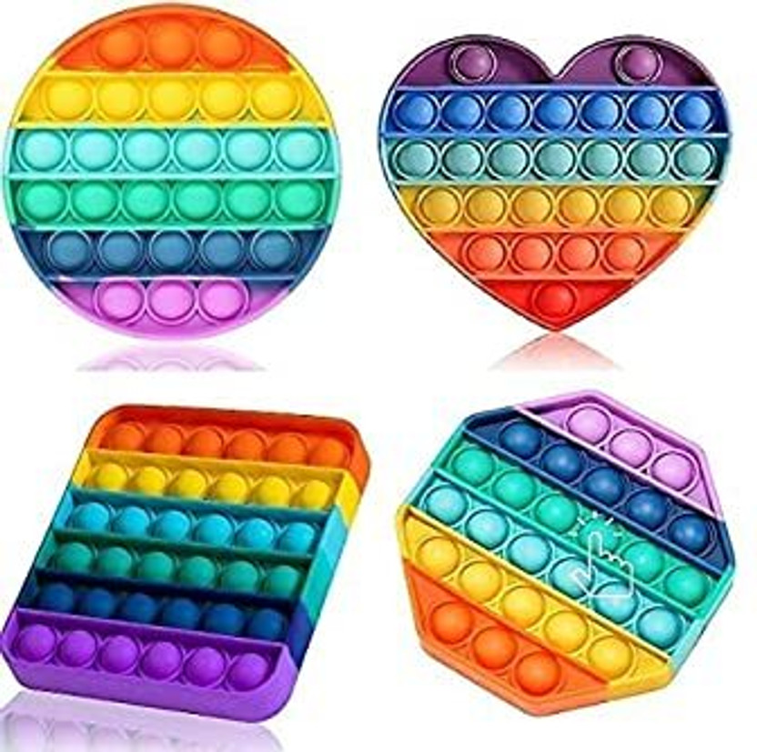 Tirth Tirth 4 PCS POPIT Bubble Popit Game Push Pops Bubbles Toys Popits(4 Pieces) - Flipkart Deal