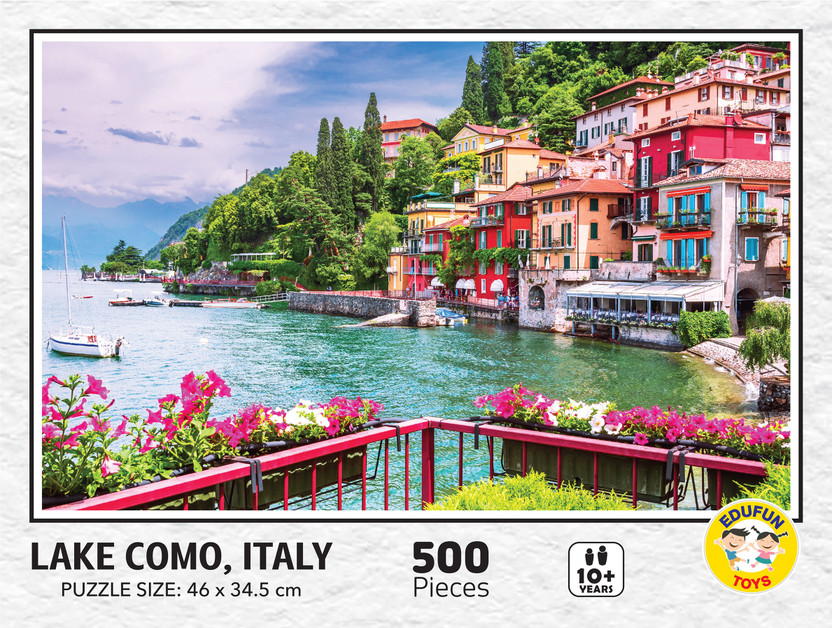Edufun toys Lake Como, Italy Jigsaw Puzzle for Kids and Adults(500 Pieces)