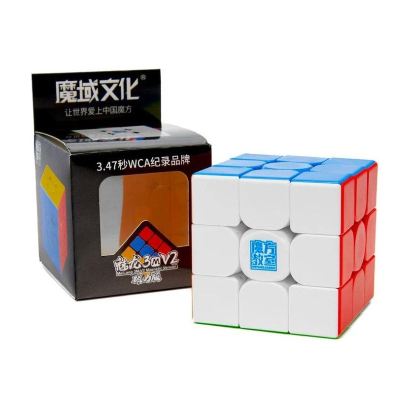 Cuberkart Cuberkart MoYu MeiLong 3x3 V2 Magnetic Speed Cube Lite | Super Budget & Factory Magnets(1 Pieces) - Flipkart Deal