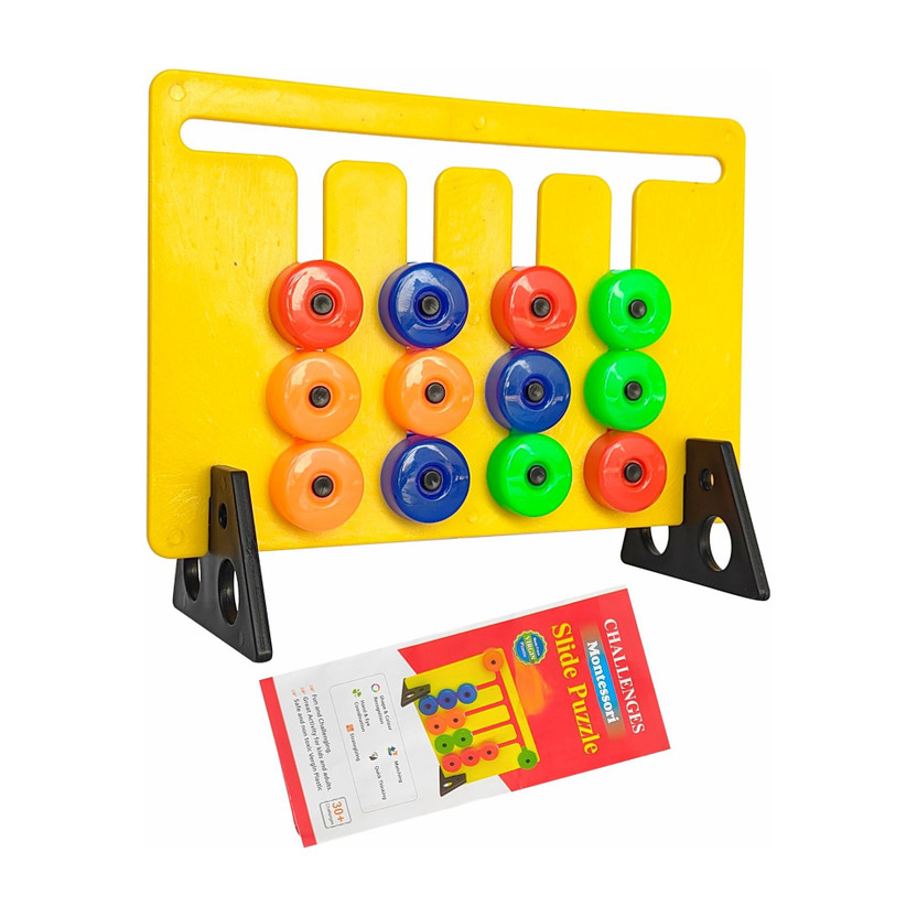 Smart Kids Learning Colour And Pattern Matching Montessori Slide Puzzle Game For Kids(1 Pieces)