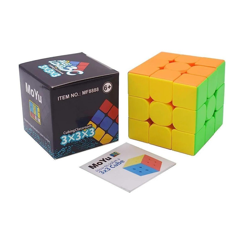 TOYRENTTO Moyu 3x3x3 Speed Cube Smooth Turning Magic Puzzle Cube for Kids and Adults Toy(1 Pieces)